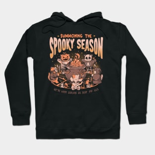 Summoning the Spooky Season - Evil Cat Halloween Gift Hoodie